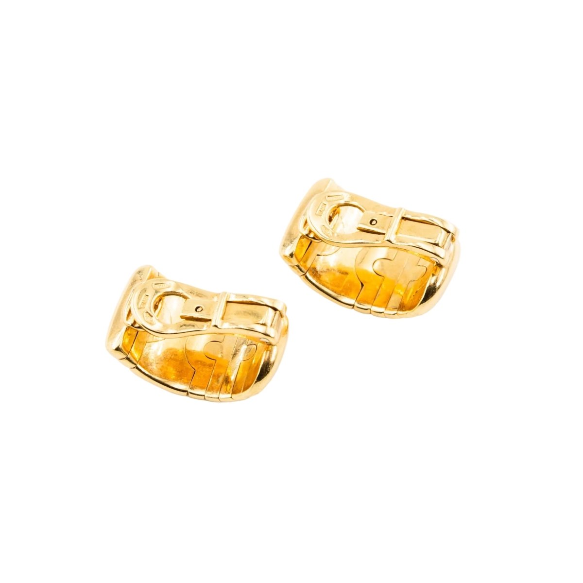 Boucles d'oreilles Clips BULGARI "Parentesi" en or jaune - Castafiore