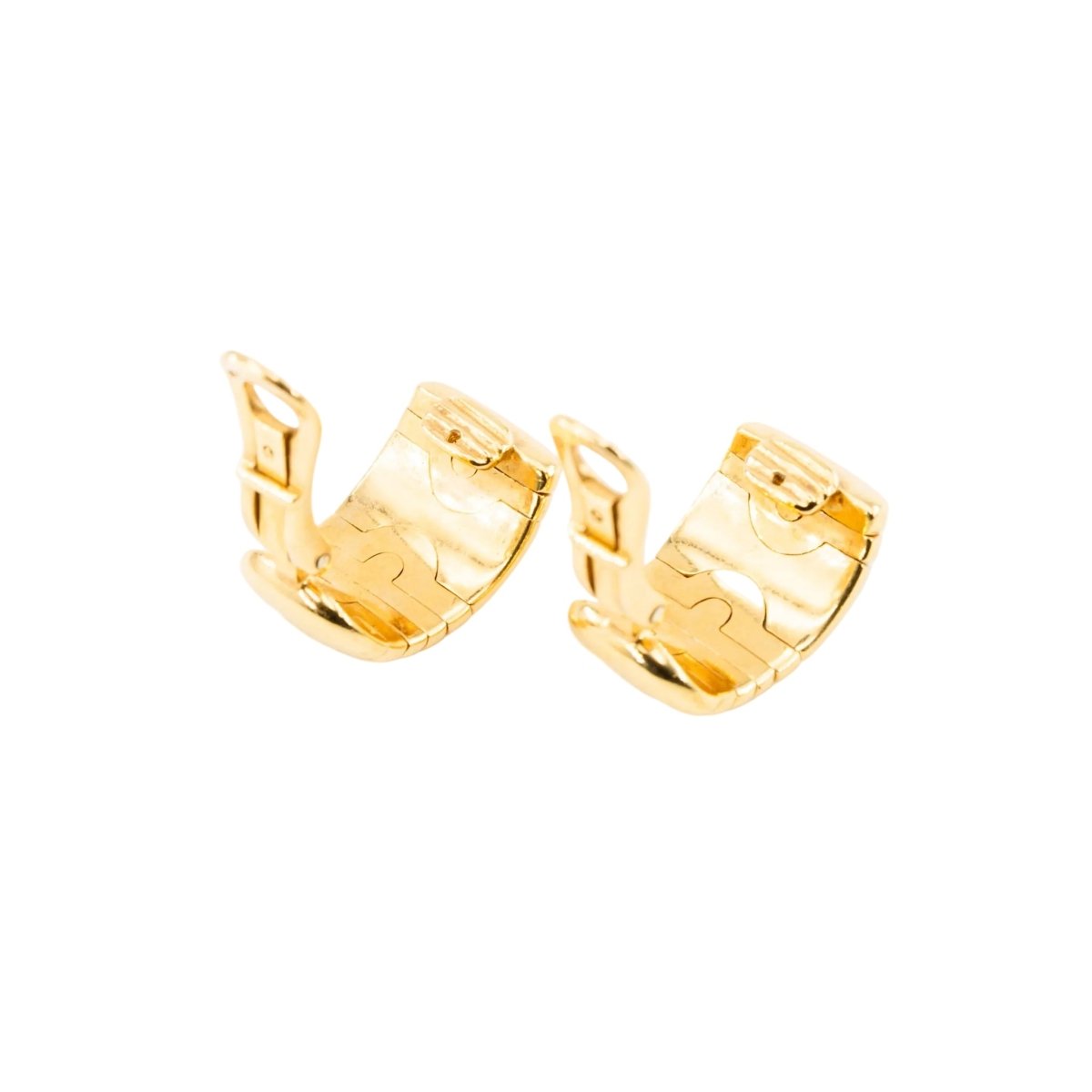 Boucles d'oreilles Clips BULGARI "Parentesi" en or jaune - Castafiore