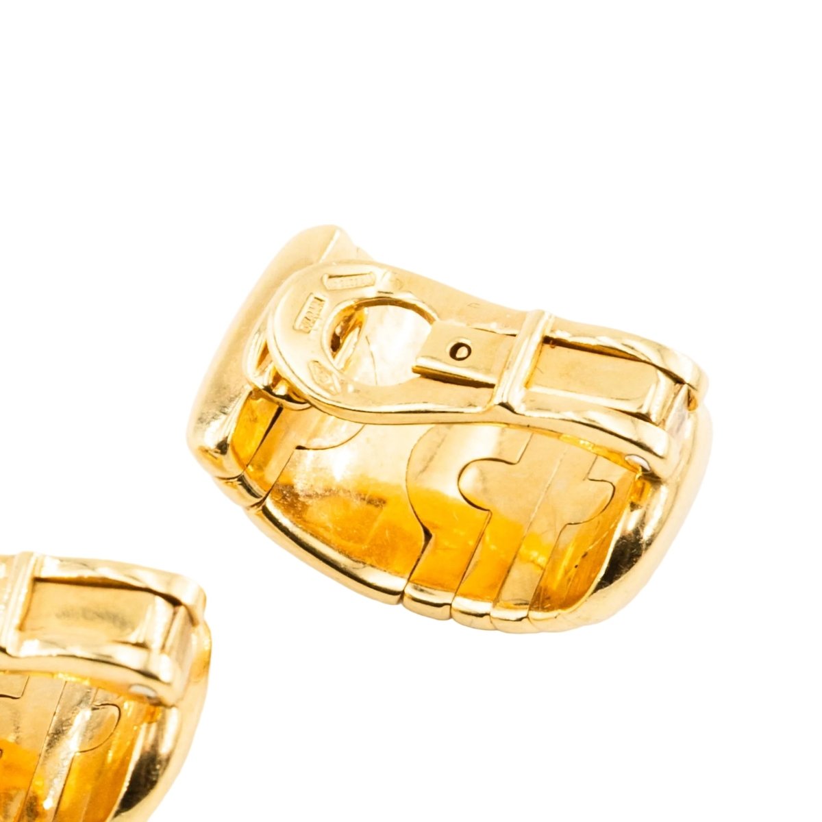 Boucles d'oreilles Clips BULGARI "Parentesi" en or jaune - Castafiore