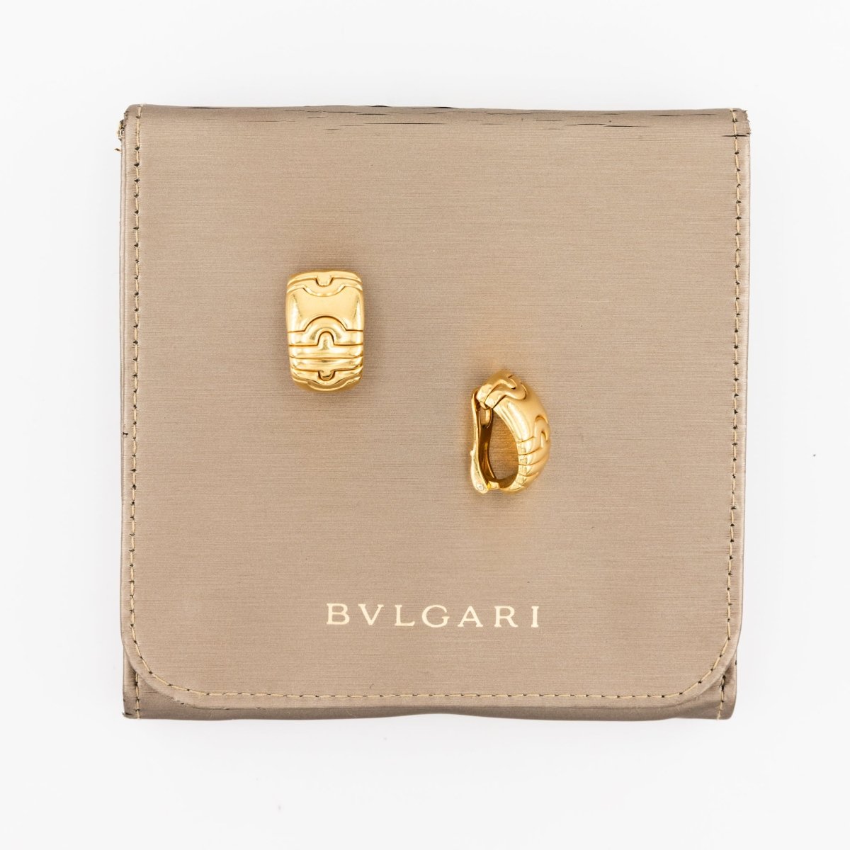 Boucles d'oreilles Clips BULGARI "Parentesi" en or jaune - Castafiore
