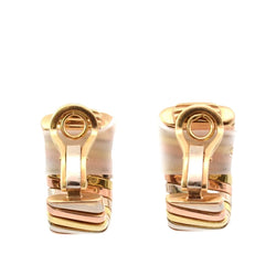 Boucles d'oreilles Clips BULGARI Tubogas en or jaune, or blanc et or rose