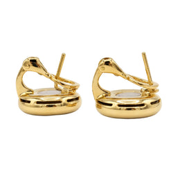 Boucles d'oreilles Clips CHOPARD "Happy Diamond" en or jaune et diamants - Castafiore