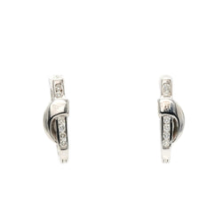 Boucles d'oreilles Clips en or blanc et diamants - Castafiore