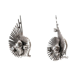Boucles d'oreilles Clips en or blanc et diamants - Castafiore