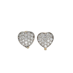 Boucles d'oreilles Clips en or blanc, or jaune et diamants - Castafiore