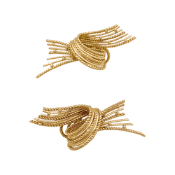 Boucles d'oreilles Clips en or jaune et perles - Castafiore