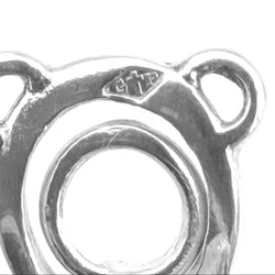 Boucles d'oreilles Clips HERMÈS X GAETAN DE PERCIN "Deux anneaux" en argent - Castafiore