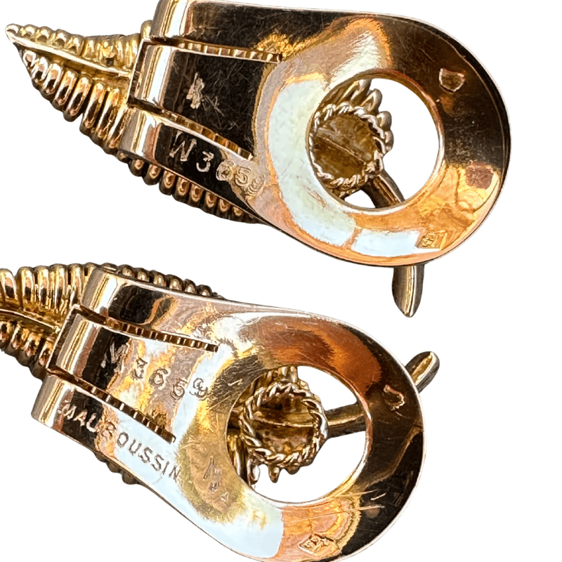 Boucles d'oreilles Clips MAUBOUSSIN en or jaune - Castafiore