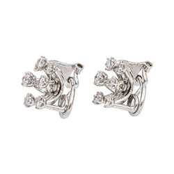 Boucles d'oreilles Clips Or blanc Diamant - Castafiore