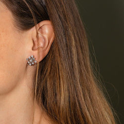 Boucles d'oreilles Clips Or blanc Diamant - Castafiore