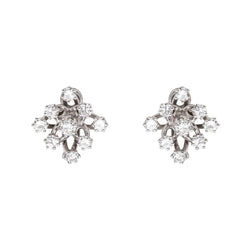 Boucles d'oreilles Clips Or blanc Diamant - Castafiore