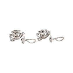 Boucles d'oreilles Clips Or blanc Diamant - Castafiore