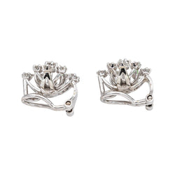 Boucles d'oreilles Clips Or blanc Diamant - Castafiore