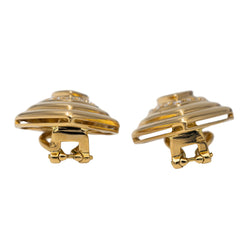 Boucles d'oreilles Clips Or jaune Emeraude - Castafiore