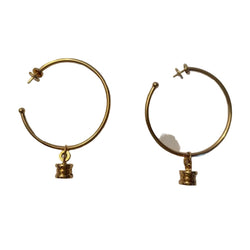 Boucles d'oreilles Créoles BULGARI "B.Zero1" en or jaune - Castafiore