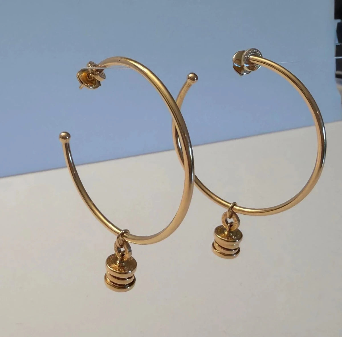 Boucles d'oreilles Créoles BULGARI "B.Zero1" en or jaune - Castafiore