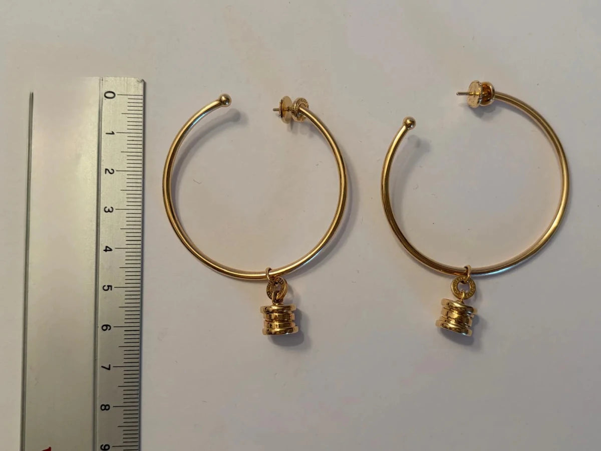 Boucles d'oreilles Créoles BULGARI "B.Zero1" en or jaune - Castafiore