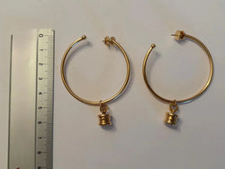 Boucles d'oreilles Créoles BULGARI "B.Zero1" en or jaune - Castafiore