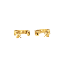 Boucles d'oreilles Créoles CARTIER "Love" en or jaune - Castafiore