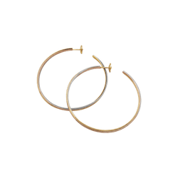 Boucles d'oreilles Créoles CARTIER "Trinity" en or jaune, or blanc et or rose - Castafiore