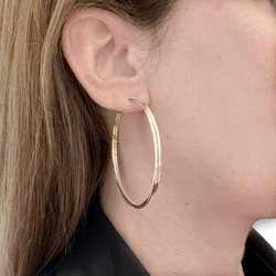 Boucles d'oreilles Créoles CARTIER "Trinity" en or jaune, or blanc et or rose - Castafiore