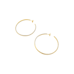 Boucles d'oreilles Créoles CARTIER "Trinity" en or jaune, or blanc et or rose - Castafiore