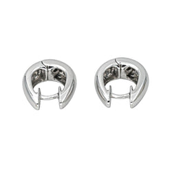 Boucles d'oreilles Créoles en or blanc - Castafiore