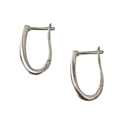 Boucles d'oreilles Créoles en or blanc et diamants - Castafiore
