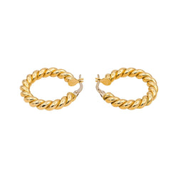 Boucles d'oreilles Créoles en or jaune - Castafiore