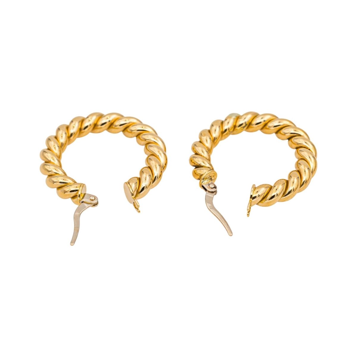 Boucles d'oreilles Créoles en or jaune - Castafiore