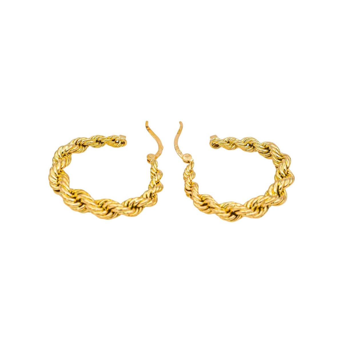 Boucles d'oreilles Créoles en or jaune - Castafiore
