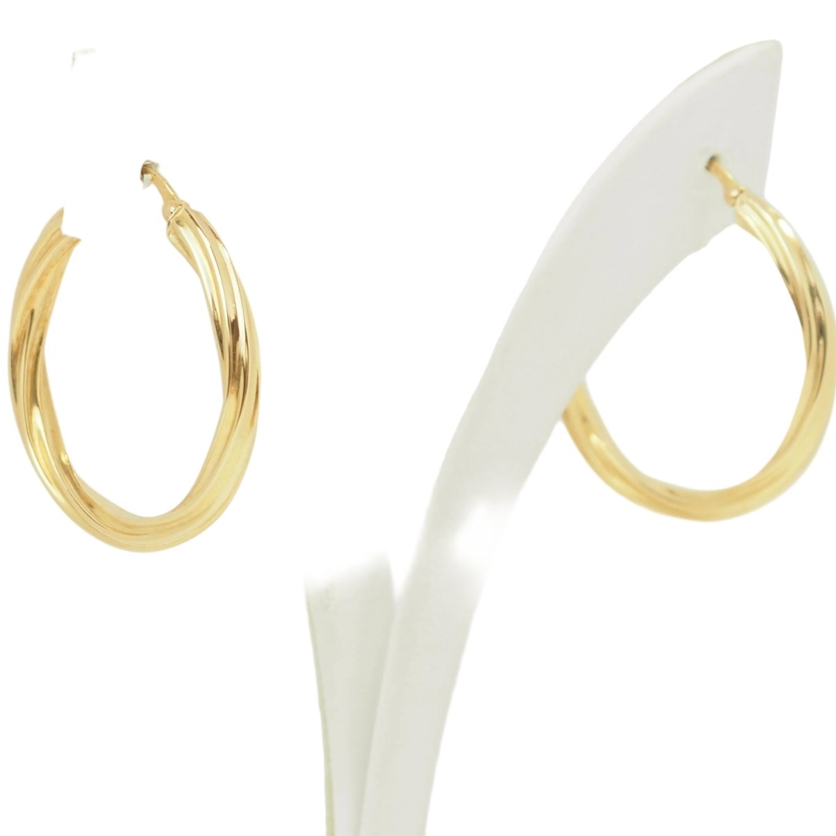 Boucles d'oreilles Créoles en or jaune - Castafiore
