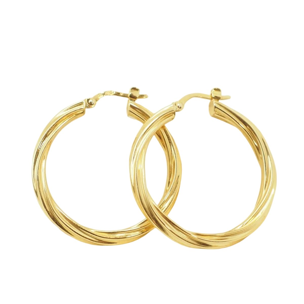 Boucles d'oreilles Créoles en or jaune - Castafiore