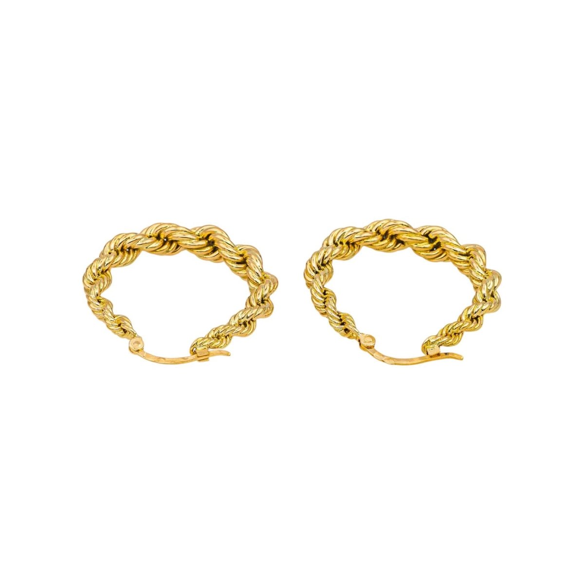Boucles d'oreilles Créoles en or jaune - Castafiore