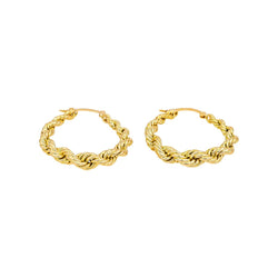 Boucles d'oreilles Créoles en or jaune - Castafiore