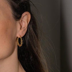 Boucles d'oreilles Créoles en or jaune - Castafiore