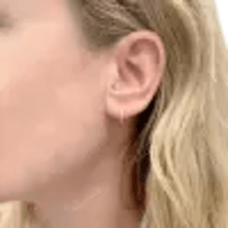 Boucles d'oreilles Créoles en or jaune et diamants - Castafiore