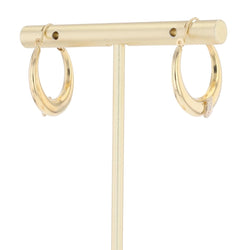 Boucles d'oreilles Créoles en or jaune et diamants - Castafiore