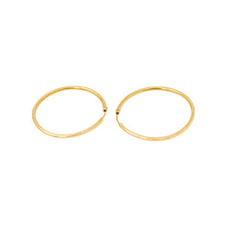 Boucles d'oreilles Créoles Or jaune - Castafiore