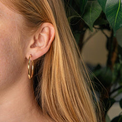 Boucles d'oreilles Créoles Or jaune - Castafiore