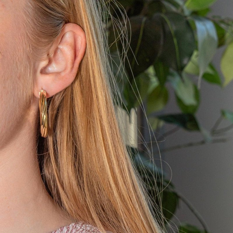 Boucles d'oreilles Créoles Or jaune - Castafiore