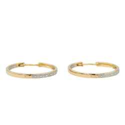 Boucles d'oreilles Créoles Or jaune Diamant - Castafiore