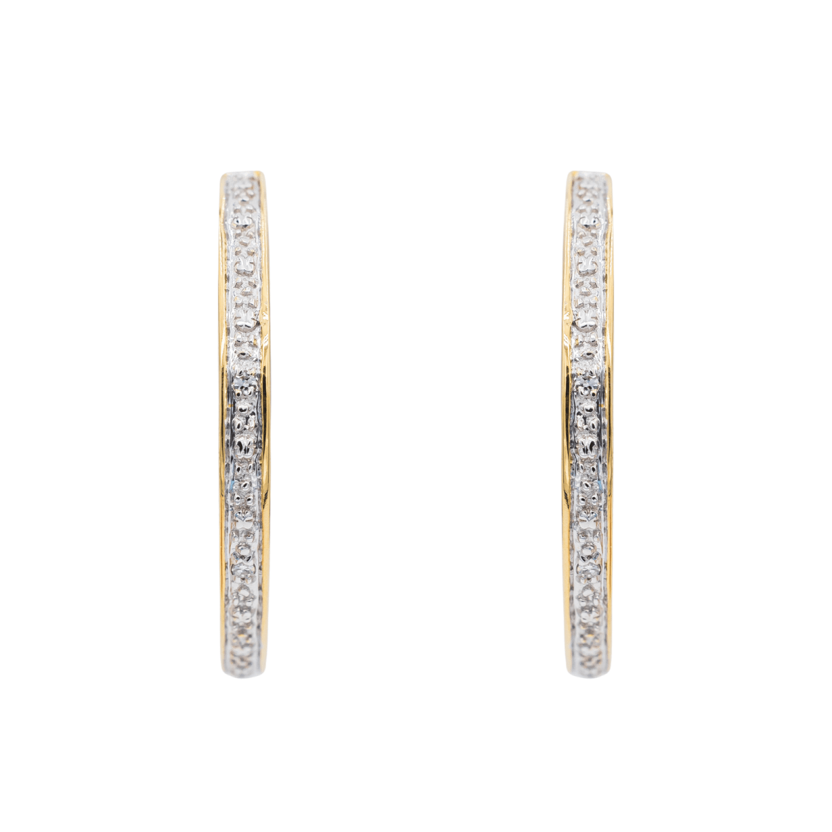 Boucles d'oreilles Créoles Or jaune Diamant - Castafiore