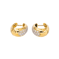 Boucles d'oreilles Créoles Or jaune Diamant - Castafiore