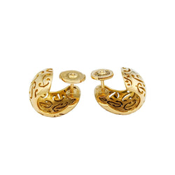 Boucles d'oreilles Créoles POIRAY en or jaune - Castafiore