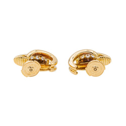 Boucles d'oreilles Demi créoles Or Jaune Diamant - Castafiore