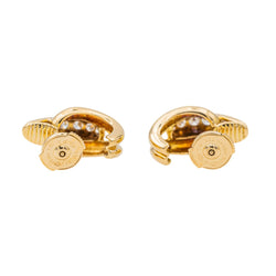 Boucles d'oreilles Demi créoles Or Jaune Diamant - Castafiore
