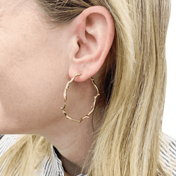 Boucles d'oreilles DIOR, "Bois de Rose" en or rose - Castafiore