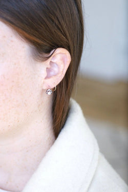 Boucles d'oreilles dormeuses diamants 0,50 Ct - Castafiore