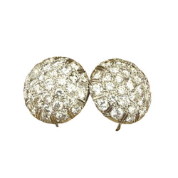 Boucles d'oreilles Dormeuses en or blanc et diamants - Castafiore